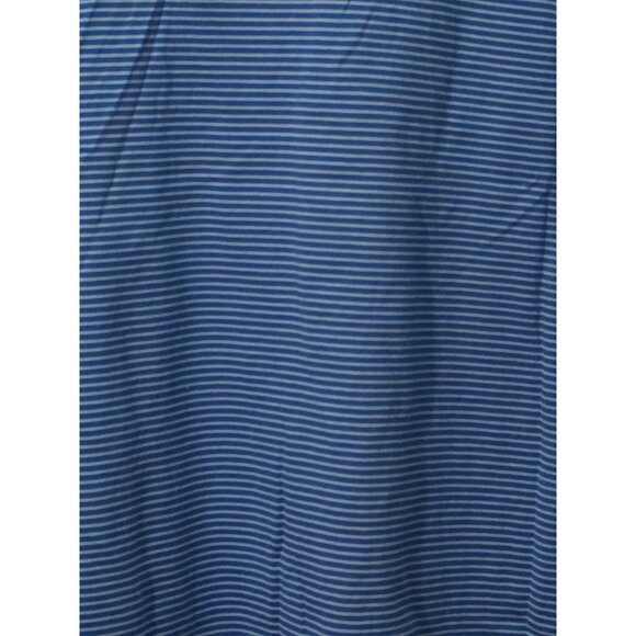 Callaway Collection Blue Striped Golf Polo Shirt Large Egyptian Cotton - Picture 8 of 8